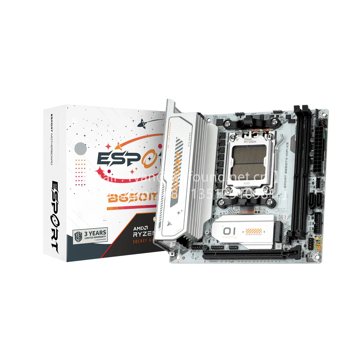 

MS-eSport B650ITX WIFI ICE 170 x 170 mm AM5 Ryzen 7000/8000/9000 CPUs DDR5