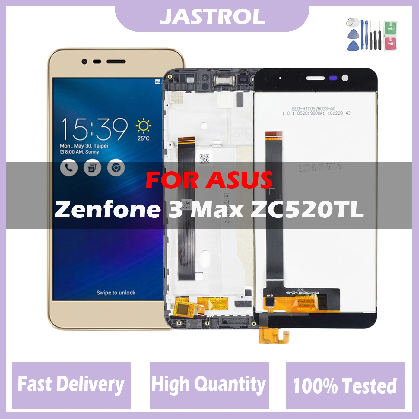 5.2'' Original LCD For Asus Zenfone 3 Max ZC520TL Display LCD Touch Screen Digitizer Assembly X008D ZC520TL LCD Display