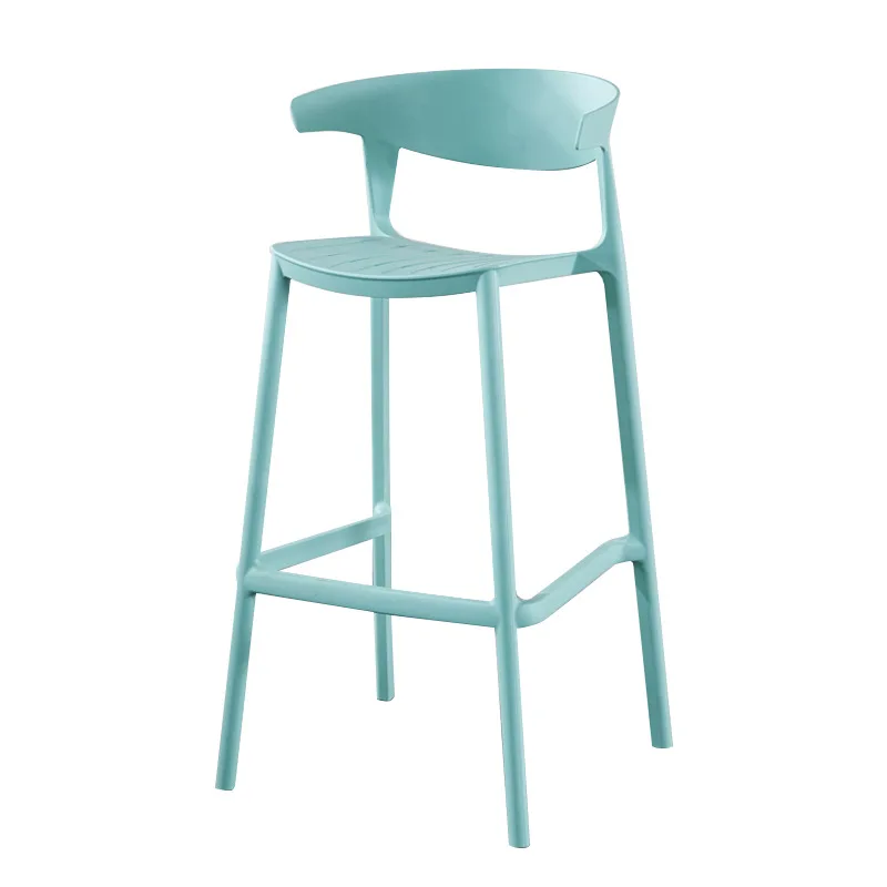 

Customizable Nordic Chair Stackable Modern Stool Tall