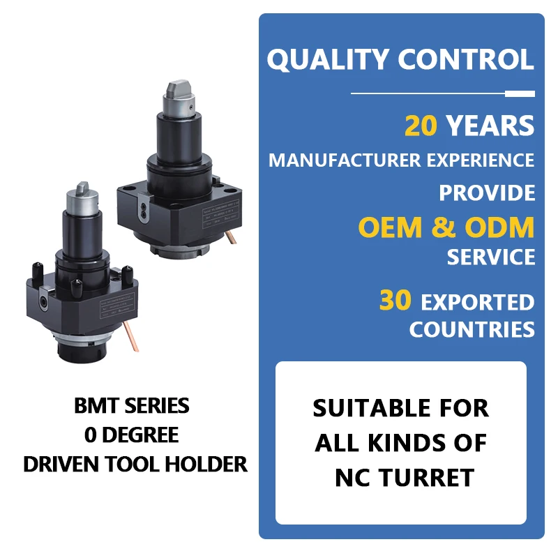 

Stable tool holder for numerical control lathe BMT40/45/55/65 universal driven tool holder