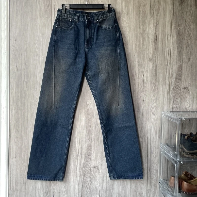 

23SS High Street Y/Project Washed Loose Denim Pants Men Women Casual Fashion Jeans Y2k Men's Clothing