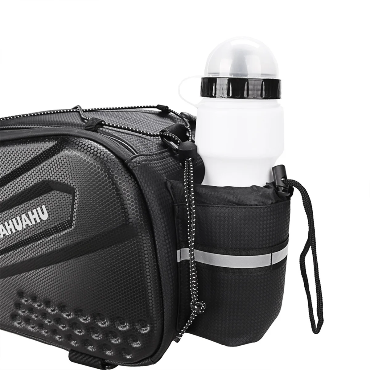 

Ultra-Durable RZAHUAHU Bike Rack Bag, Waterproof EVA Hard Shell Bike Bag 10L for Bicycle Rear Rack, for Cycling, Commuting, Outd