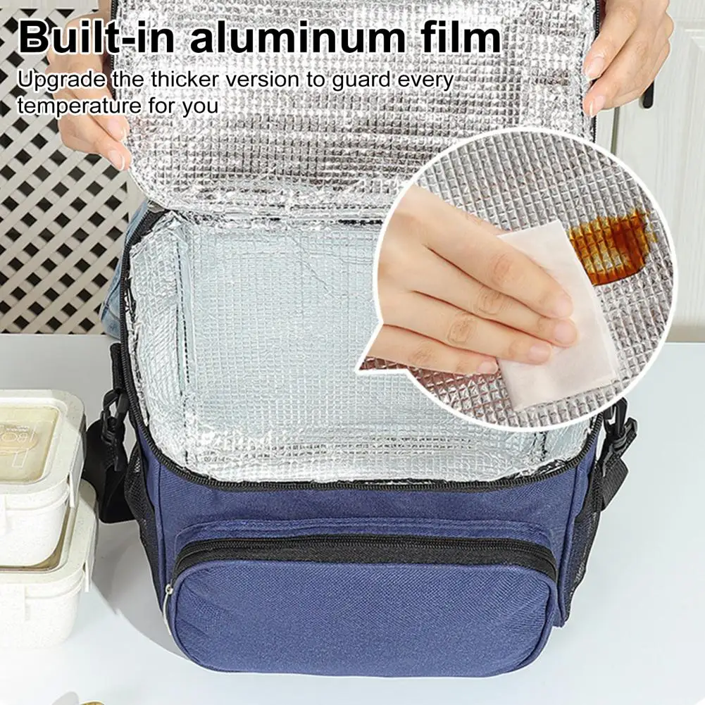 Storage Thermal Bag Thermal Insulated Lunch Bag for Capacity Food Storage Portable Tote Box for Adults Kids Ideal for Picnics