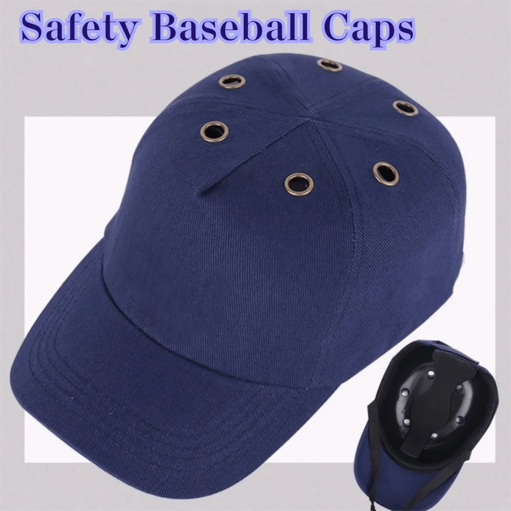 ABS Inner Shell Safety Hard Hat Adjustable Strap Hard Cap Shell Safety Baseball Caps Breathable Head Protective Safety Helmet