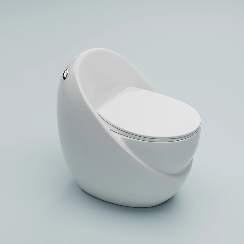 YYHC-White premium capsule egg-shaped sanitary ware Flush toilet bathroom ceramic siphon floor installation all-in-one