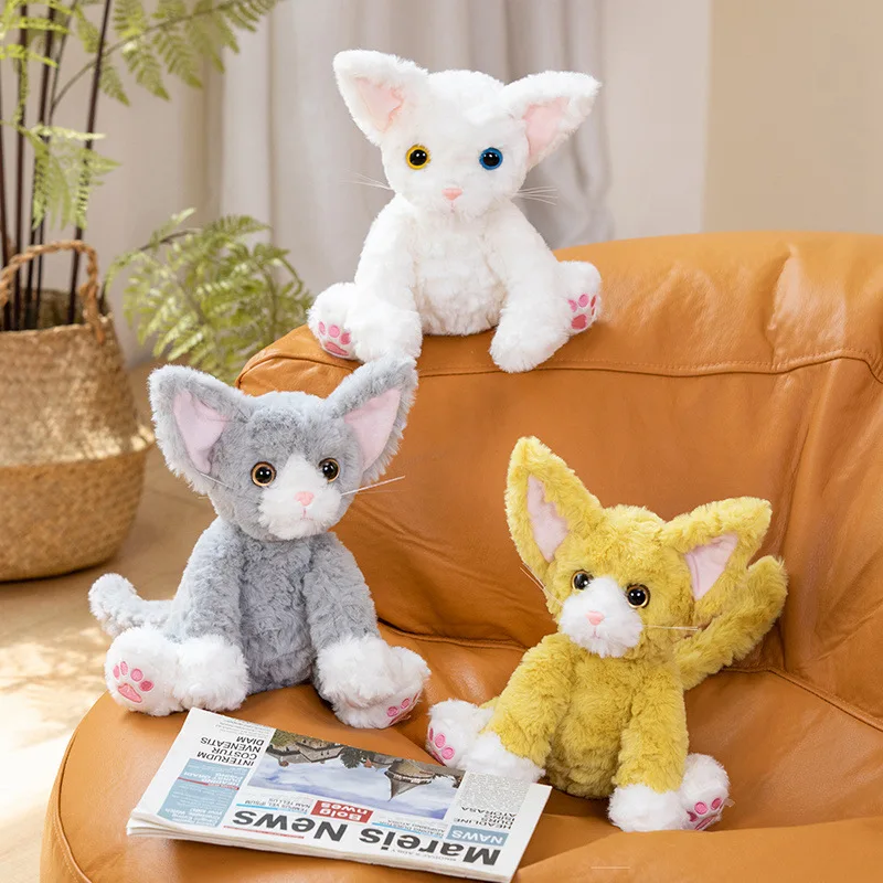26cm Kawaii Cat Series Plush Doll Independent Packaging German Cat Five Colors Plush Doll For Children Birthday Gift Surprise