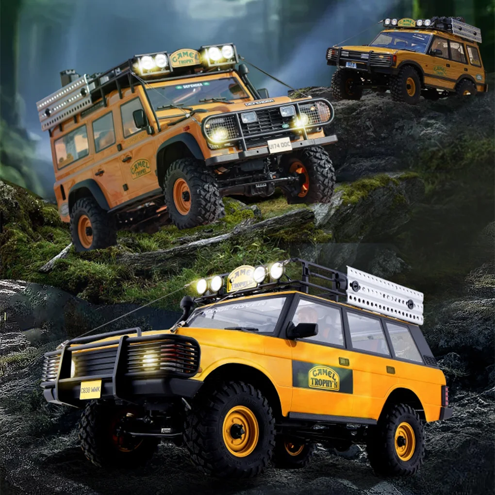 1/10 FMS Large Camel Cup FCX10 Simulation RC Model Remote Control Electric Climbing Car Off-Road Vehicle Model Toy For Children