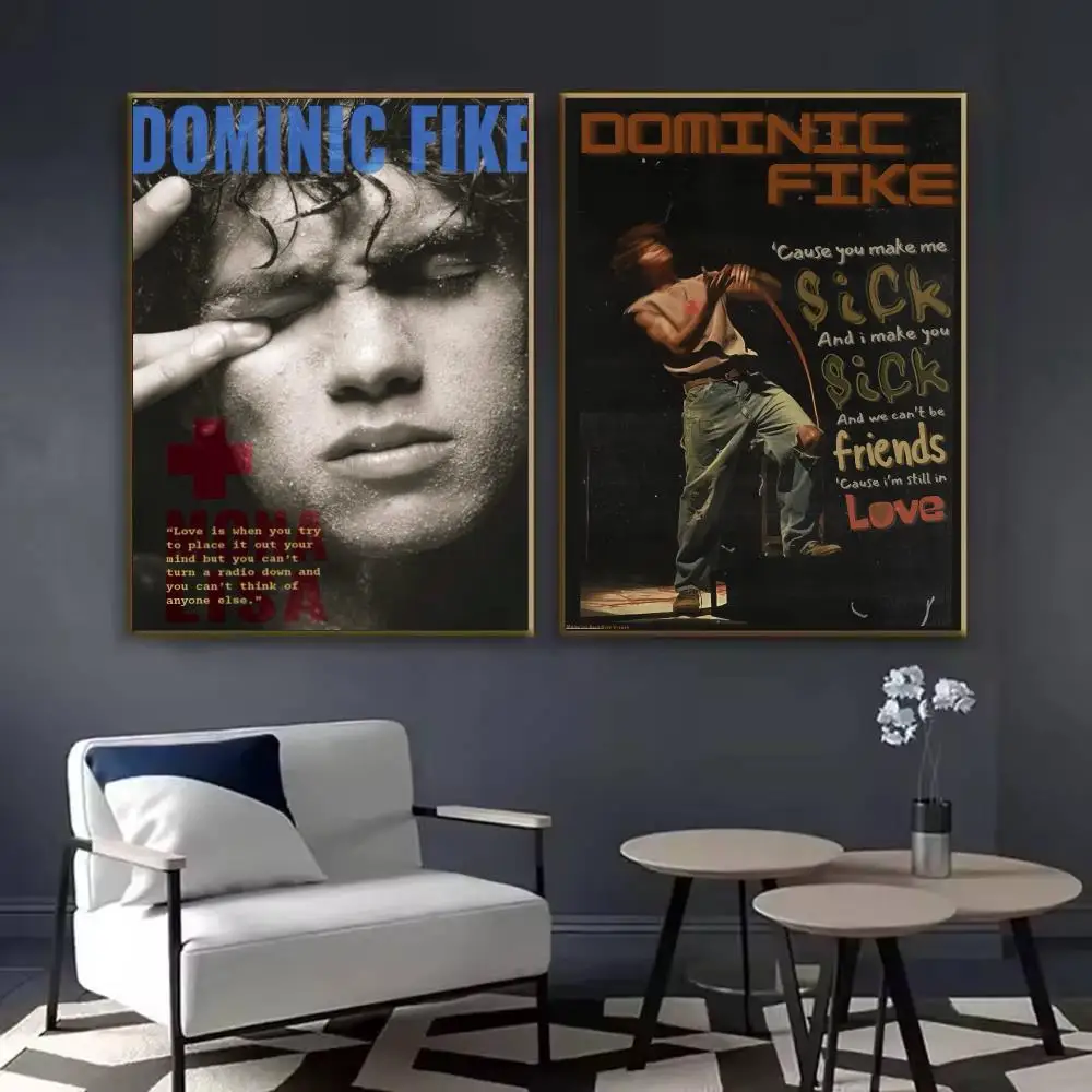 D-Dominic Fike Rapper Album Poster Waterproof Sticky Wall Art Print For Bedroom Living Room Hallway Bar Home Decor