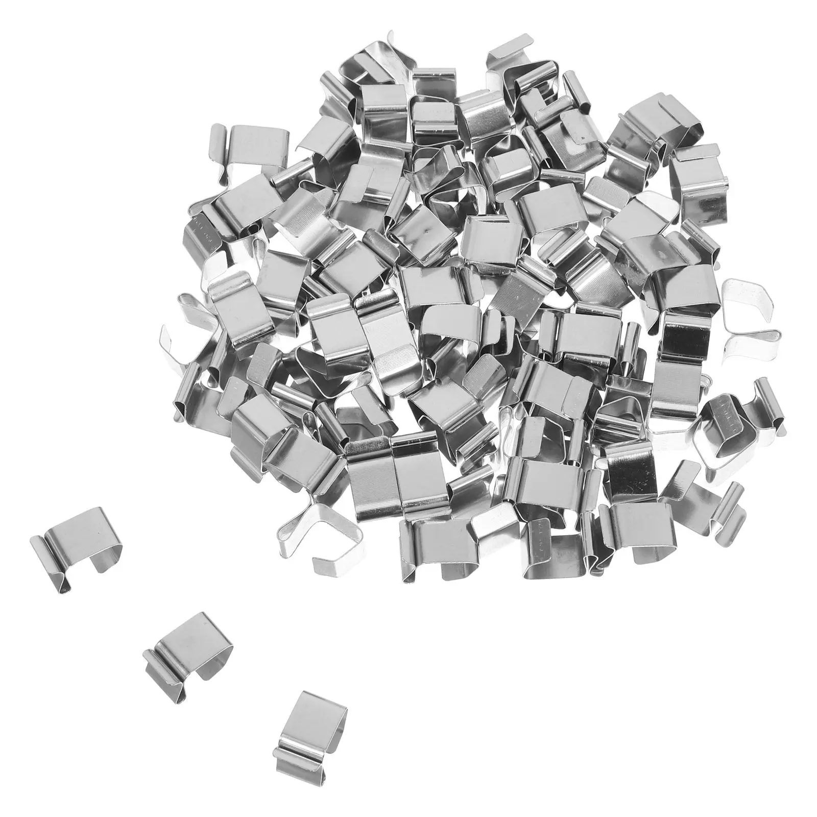 200Pcs Gutter Clips for Outdoor String Lights Metal Weatherproof Manganese Steel Clips for Christmas Holiday Light Hanging