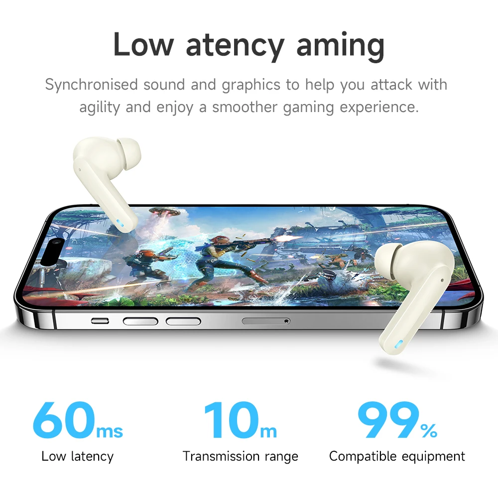 HOCO EQ6 TWS Wireless Earphone Bluetooth 5.3 Headphone Headset True Wireless Earbuds For iPhone 13 Pro Max Handsfree Ear Buds