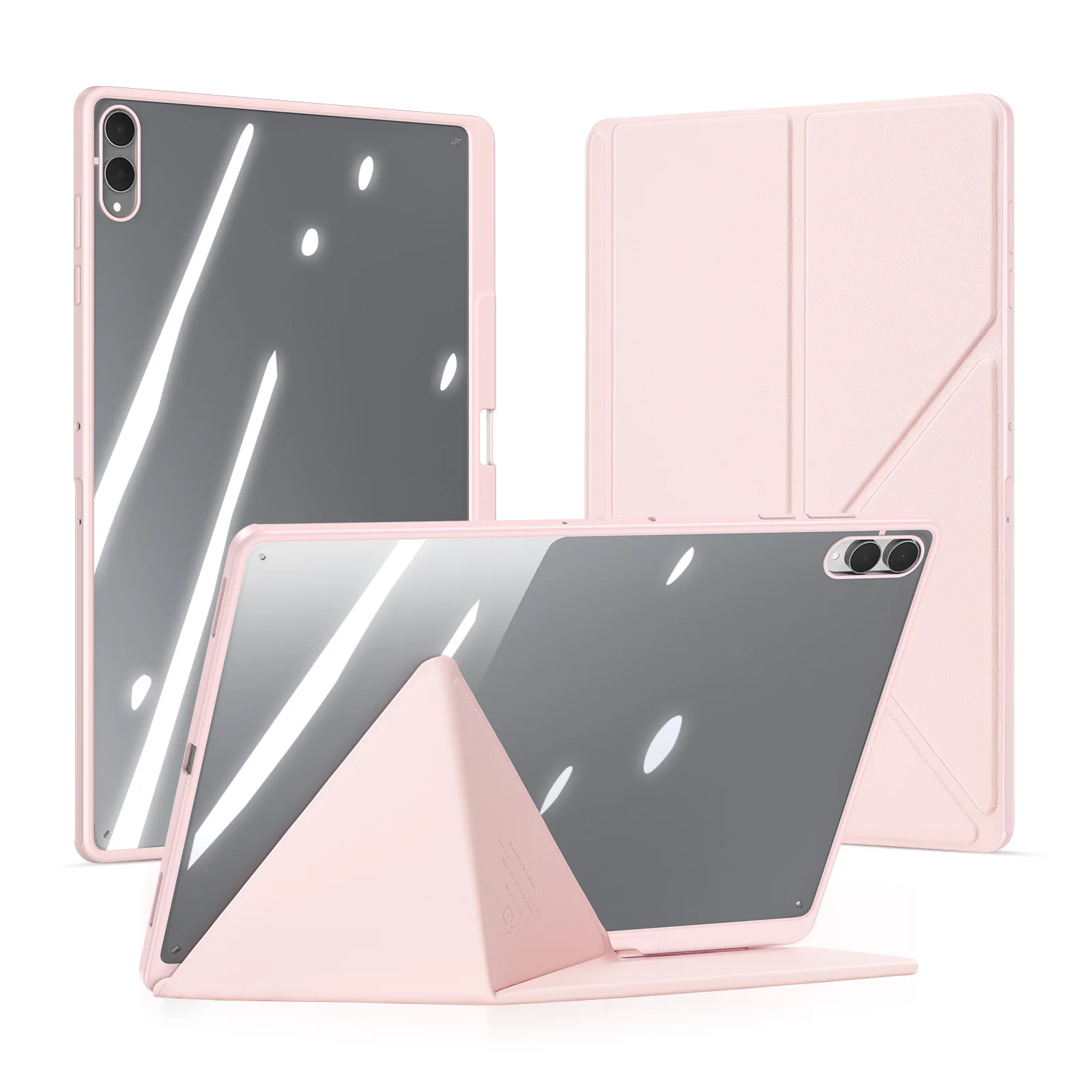 DUX DUCIS hoesje voor Samsung Tab S11 Ultra S11 A11 Plus A9 Plus, afneembare transparante hoes met S Pen houder & automatische wakker/slaapfunctie