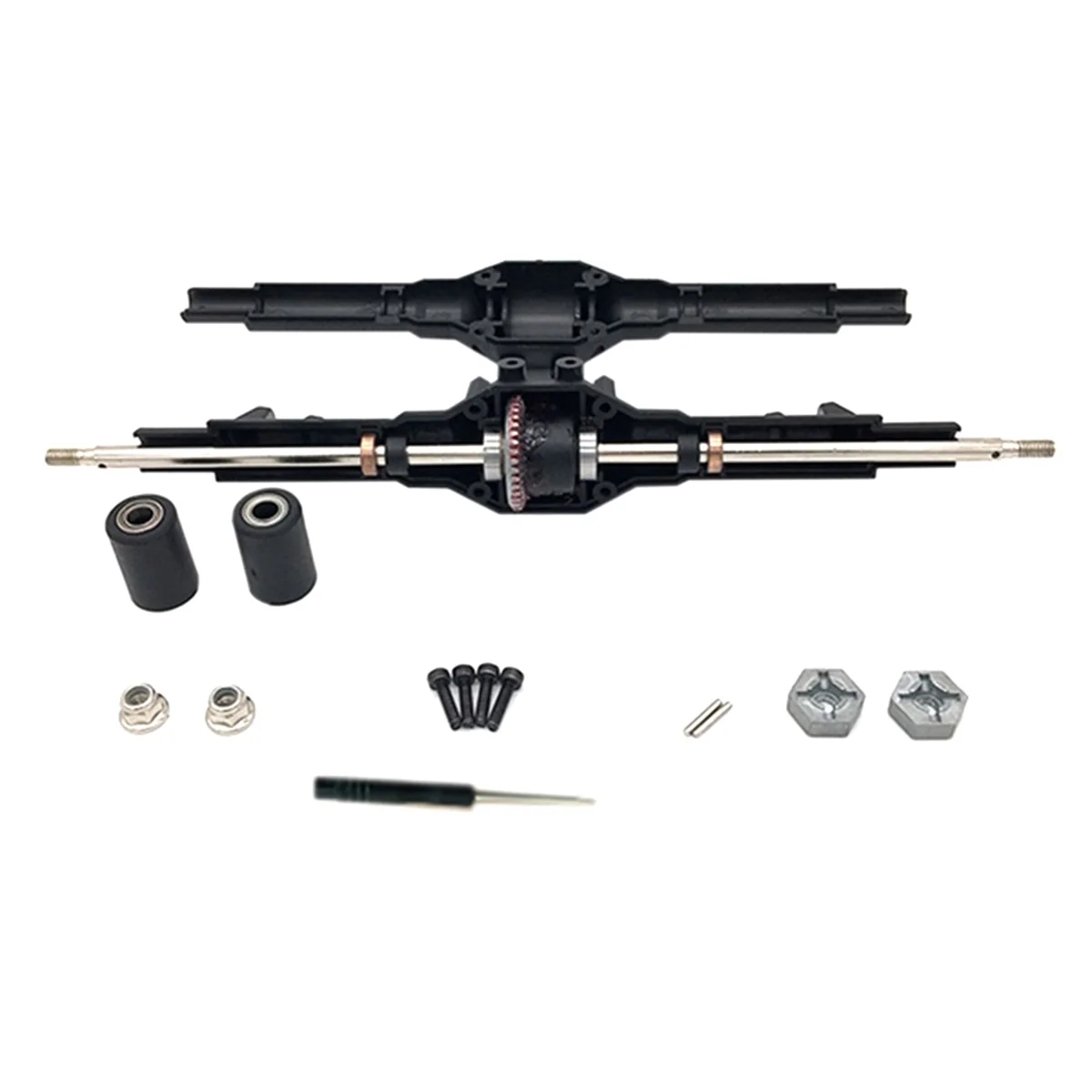 Nuevo Para Wltoys 12428 12423 piezas de repuesto de coche teledirigido eje trasero caja de cambios accesorios piezas diferenciales