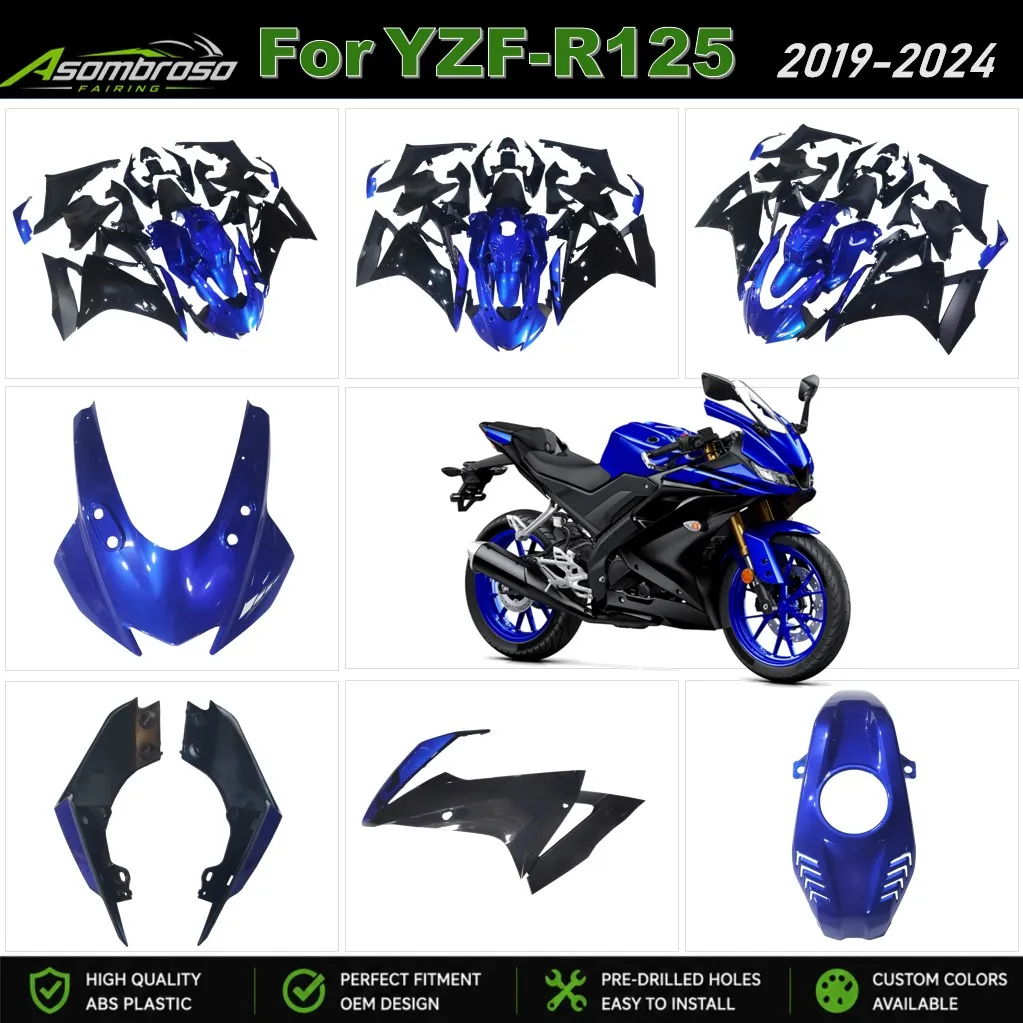 ABS Injection Bodywork For Yamaha R125 2019-2024 YZF-R125 19 20 21 22 23 24 Motorcycle Aftermarket Fairing Kit
