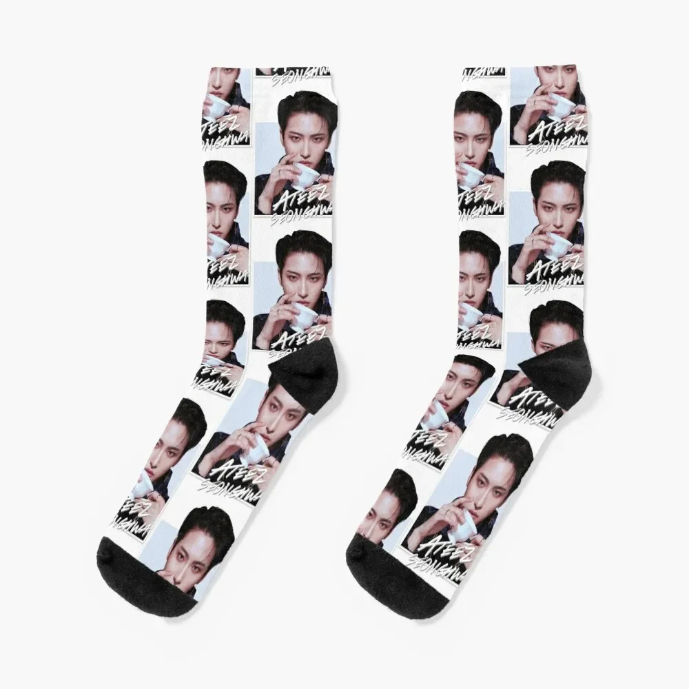 

Ateez - Seonghwa Socks Hiking boots compression aesthetic Toe sports Socks For Man Women's