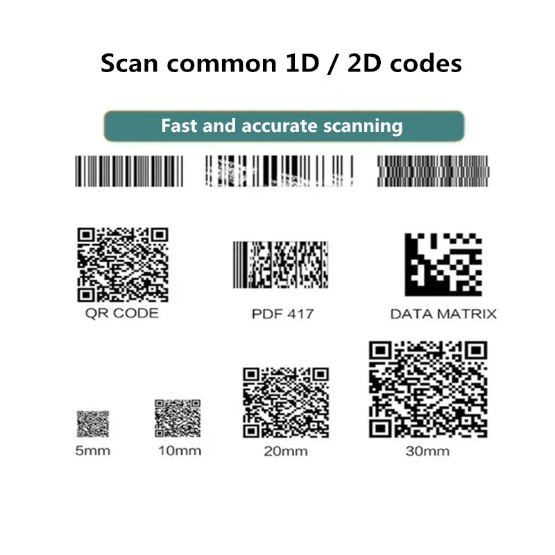 Imagem -04 - Handheld 1d 2d Exploração Arma Logística Expresso Supermercado Produto Código de Barras qr Código Portátil Ccd Scanner sem Fio F20