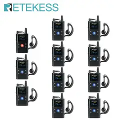 Retekess TT126 Two-way Wireless Tour Guide System Transmitter Receiver For Riding Excursion Interpretation Conference Training