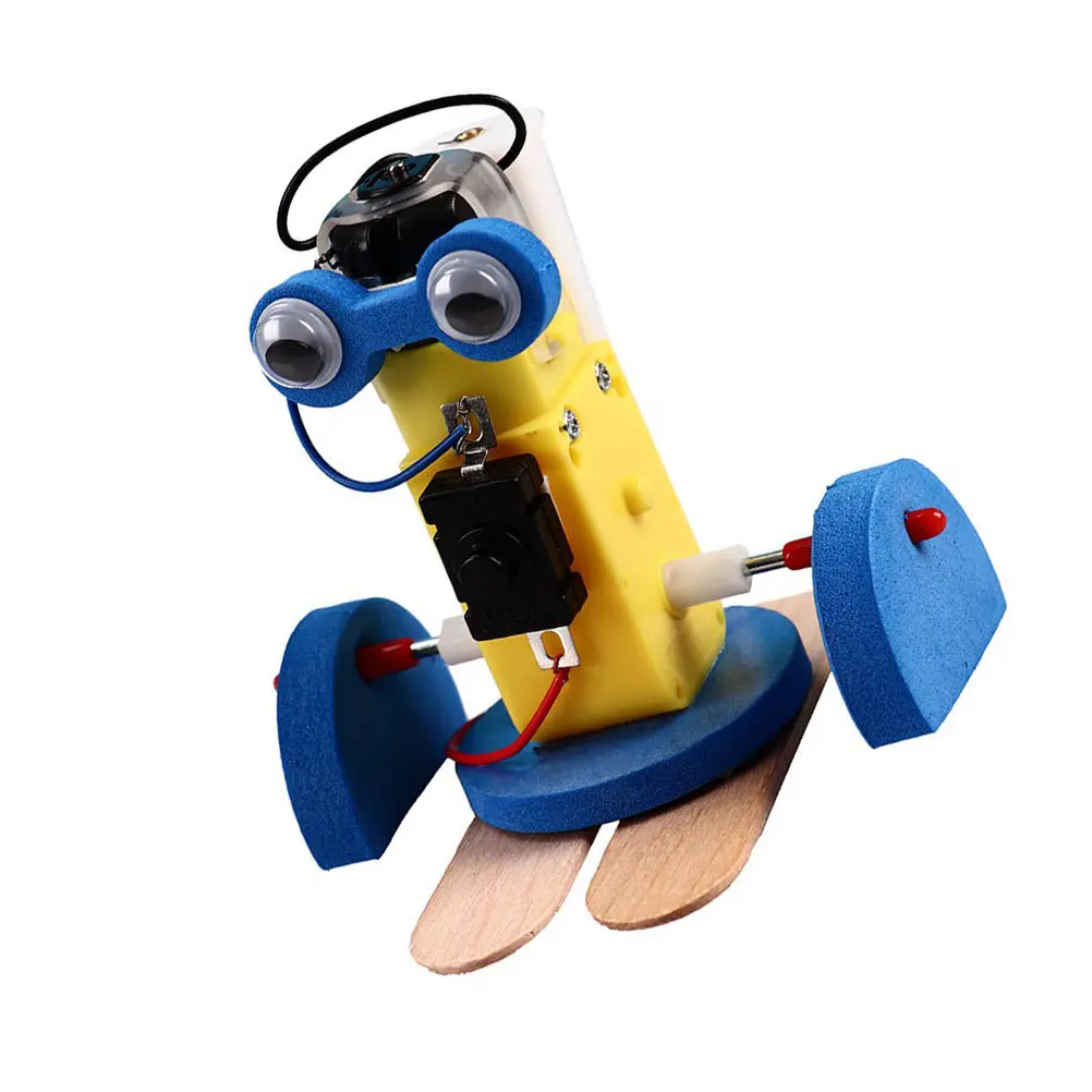 Kit Robot Cingolato Fai-da-Te per Bambini, Set Educativo di Tecnologia e Scienza per lo Sviluppo della Coordinazione Occhio-Mano
