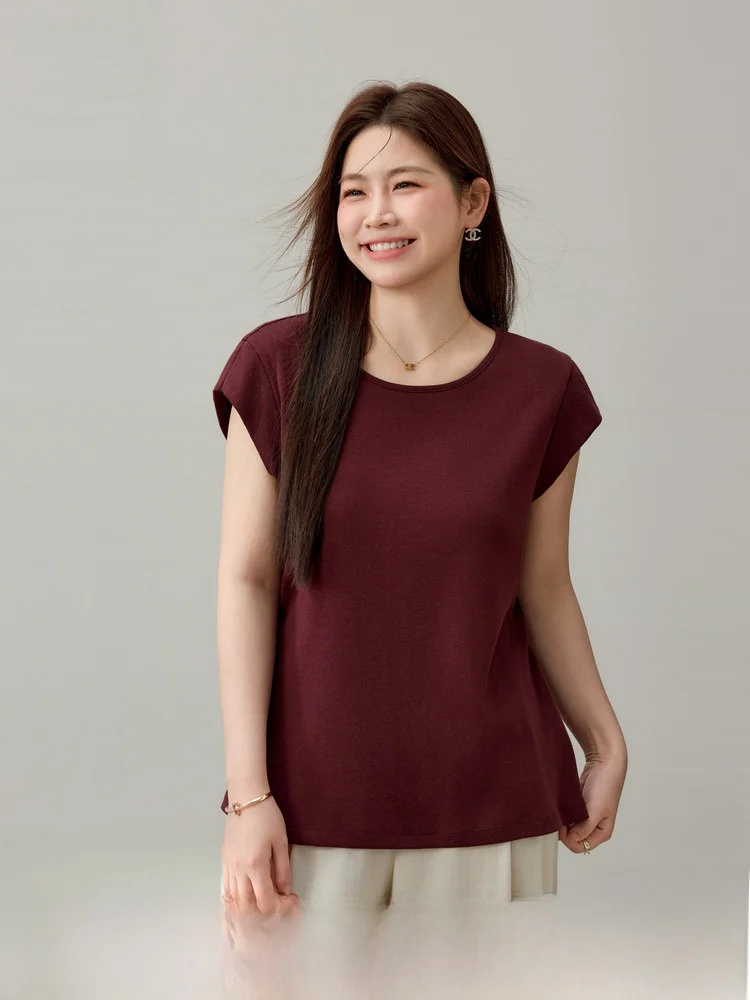 

Fashionable Belted Rylee T-Shirt Women's plus Size Summer New Style Korean Style Slim Fit round Neck Short Sleeve Casual Top