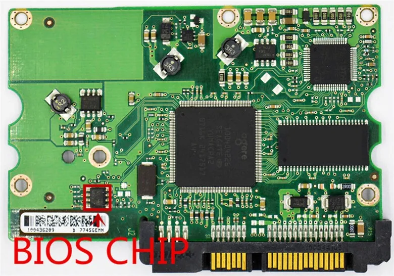 Imagem -02 - Placa do Disco Rígido Seagate 100406937 Rev b St3250820as 100436209 100436210 100406540