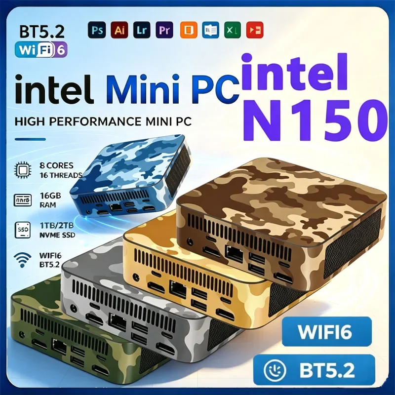 windows-11-pro-ミニコンピューターpc-intel-n150-デスクトップpc-16gb-8gb-ram-1tb-ssd-wifi-6-bt52-ポータブルミニゲーミングpc