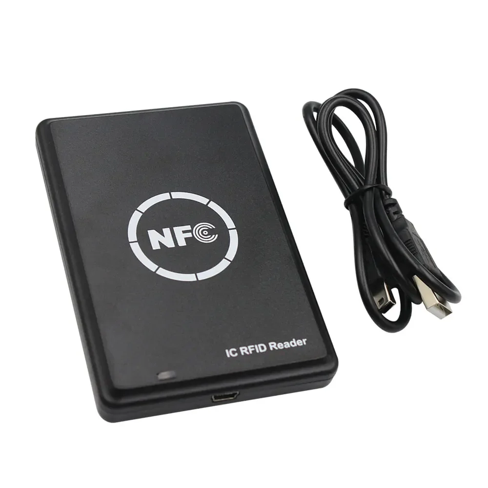 Duplicador de fotocopiadora RFID para tarjetas inteligentes, lector de tarjetas o llavero inteligente NFC de 125khz 13.56MHz, programador de cifrado con USB UID T5577 EM4305