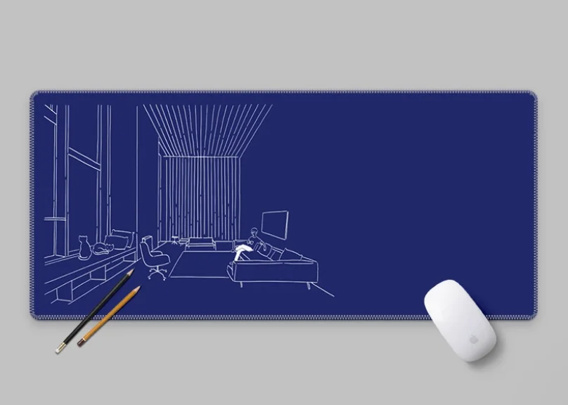 

Natural Rubber Laptop Office Anime Table Gamer Accessories Kawaii Gaming Keyboard Computer Gamer Big Mouse Carpet Cool Desk Mat