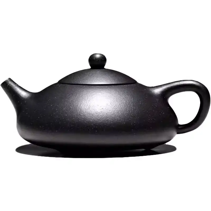 Changtaoyixing Zisha Clay Pottery Handmade Household Teapot For Brewing Tea, Starry Sky Xishi Gourd Pot 310C