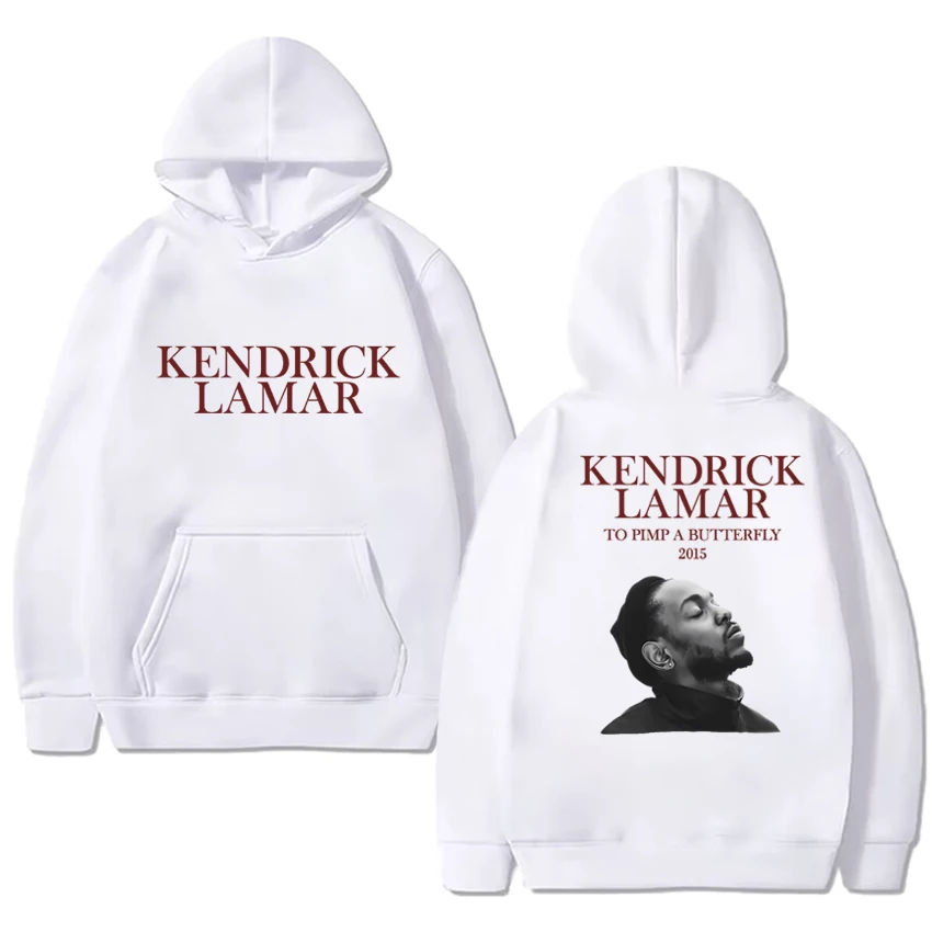 

Rapper Kendrick Lamar Tour 2025 New in vintage printed Hoodies Unisex punk hip hop streetwear Men women Fleece White Sweatshirt