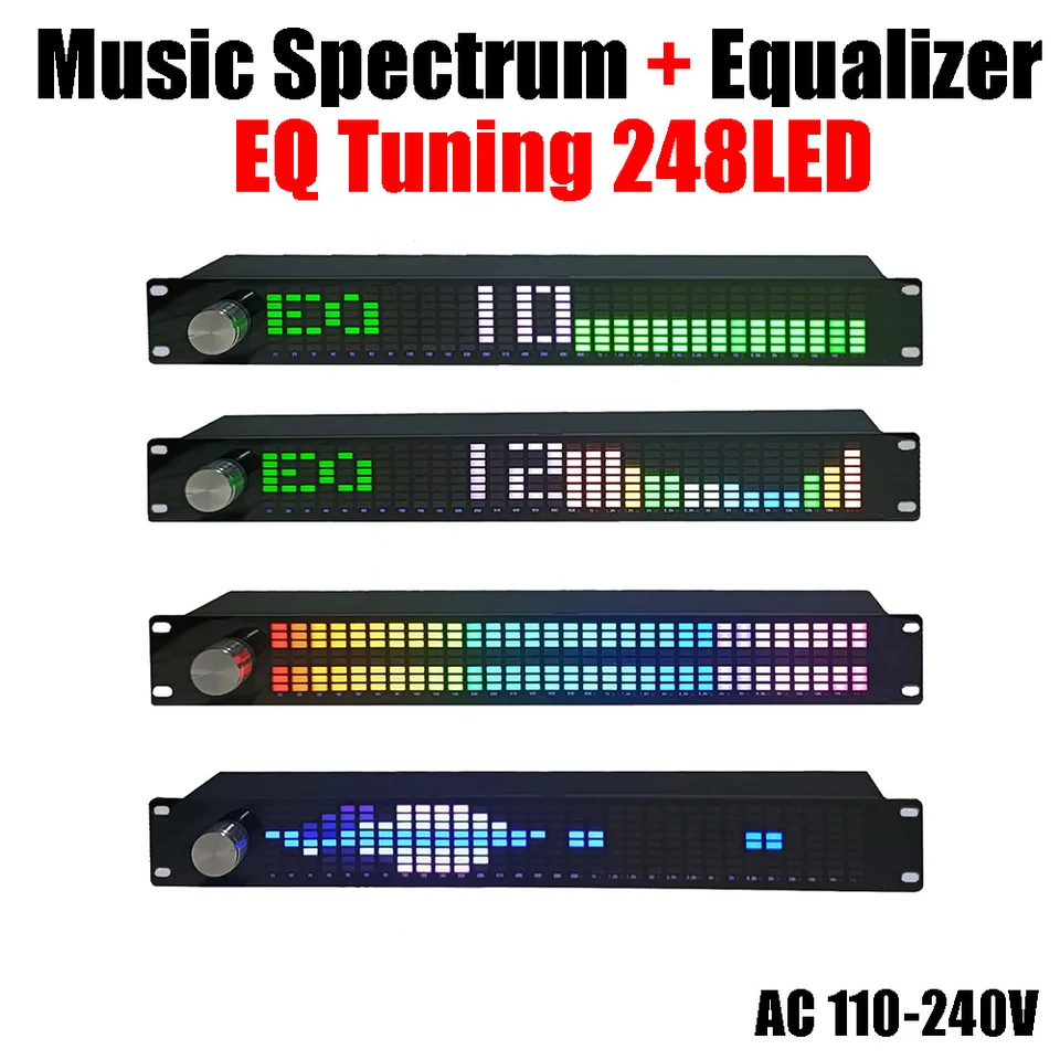 音楽スペクトルデジタルイコライザー,ピックアップディスプレイ,LED