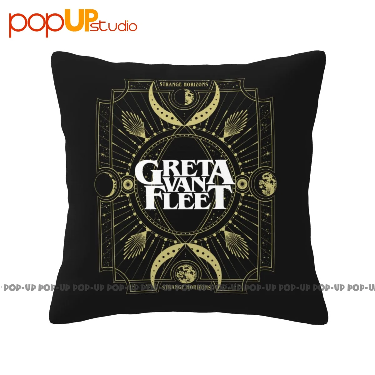 Warm Greta Van Fleet Strange Horizons 2021 Tour Pillowcase Throw Pillow Cover Washable Anti-Mite For Bedroom