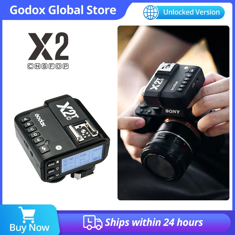 

Godox X2T X2T-S X2T-C X2T-N X2T-F X2T-O TTL 1/8000s HSS Wireless Flash Trigger Transmitter for SonyCanon Nikon Fuji Olympus
