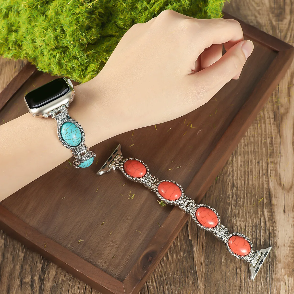 حزام مجوهرات فيروزي عتيق لساعة - مراجعة Vintage Jewelry Watches Women وسعره