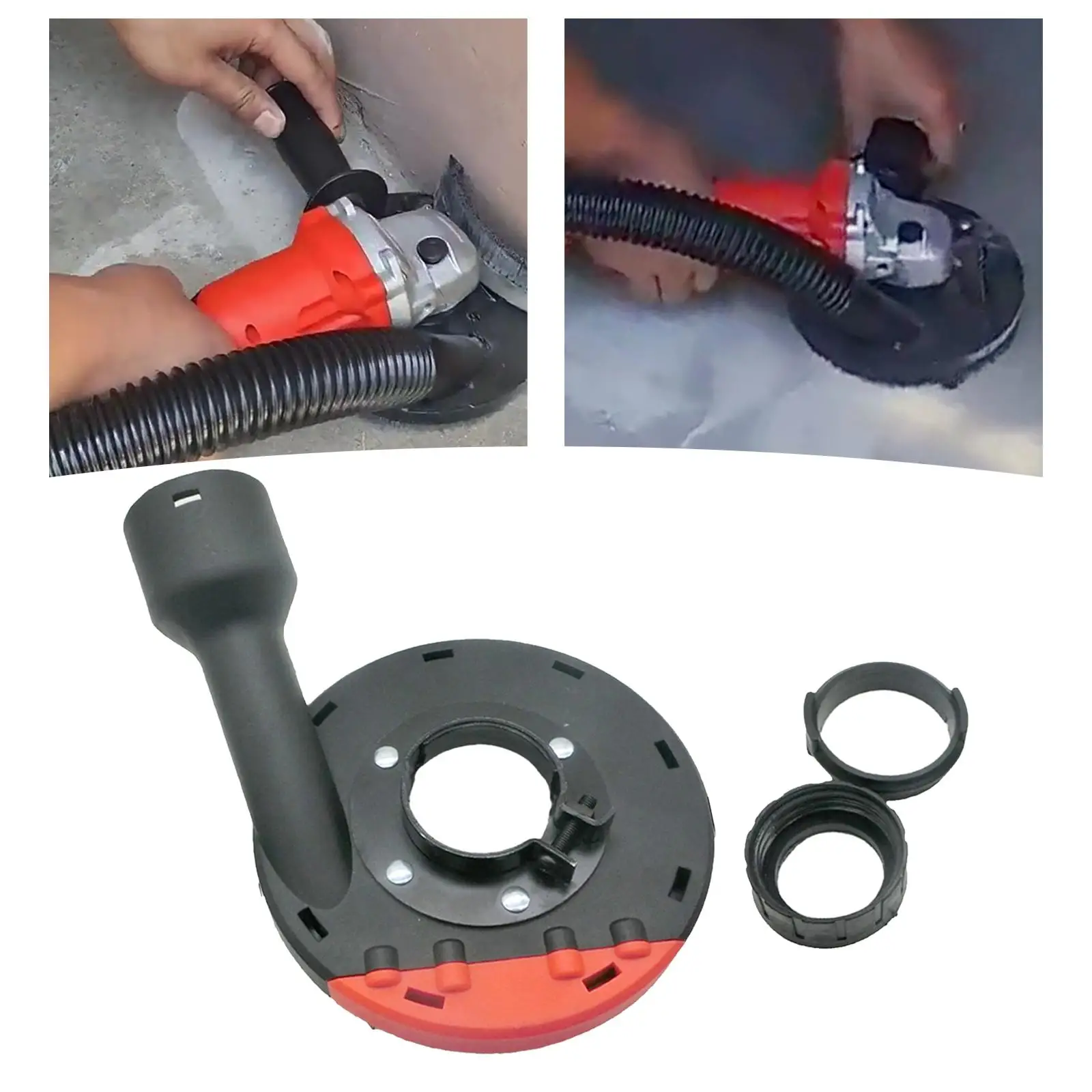 Dust Shroud 5.5in Surface Grinding Cover Collector Waterproof Double Sealed for Wall Floor Stone