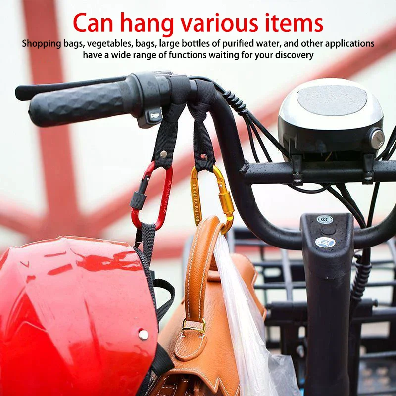

Motorcycle Aluminum Handlebar Hook 1 Or 2 Pcs Available Durable Bike Accessory for Secure Cargo Carrying