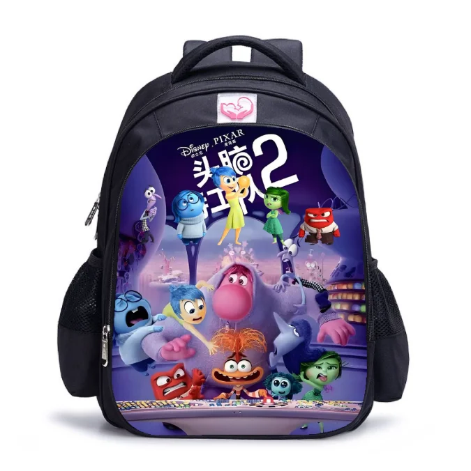 New Children School Bag Boys Girls 3D Print Inside Out2 Cartoon Kindergarten Schoolbags Kids Orthopedic Backpacks 4-13 Year