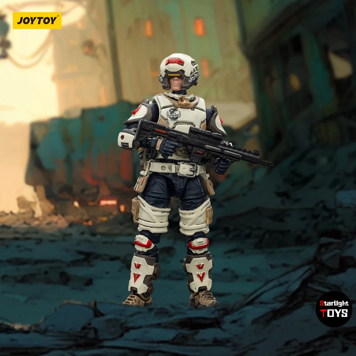 

【24 Hours Delivery】JOYTOY Dark Source UNSC Medic Levi 1/25 Action Figure Toy Ornament