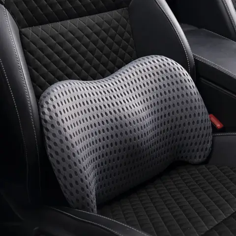 Car Driver Pillow Memory Foam Lumbar Cushion Seat Supports Car Waist Support Cushion  Lumbar Support Pillow Interior Accessories
