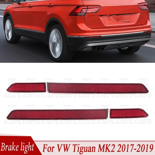 Luz de freno Reflector de parachoques trasero de coche Luz de señal de parada Luz antiniebla trasera 5NA 945103   5NA 945105   Para VW Tiguan 2017 2018 2019 2020