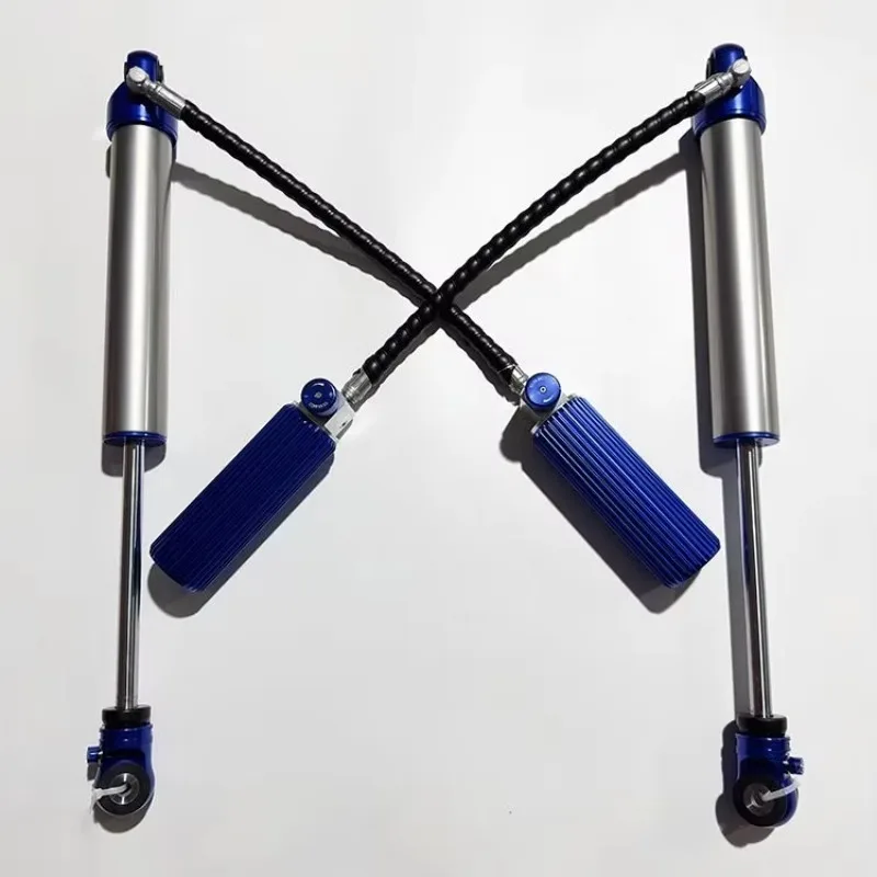 Rear Shock Absorbers3-inch Blue 2.5 Pipe Diameter 12 Segments Compression Adjustment Steel Material for