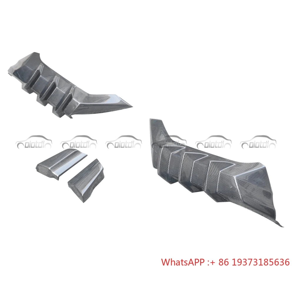 M نمط الكربون زعانف سبويلر المصد الخلفي الشفاه الجناح الخائن لهوندا سيفيك FK8 نوع R الناشر 2012 +