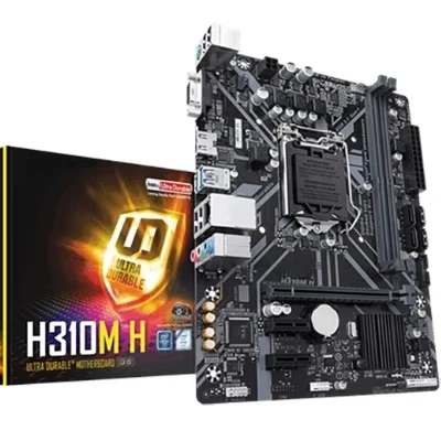 

в упаковке H310M-H поддерживает интерфейсы VGA и HDMI 8-го и 9-го поколения.