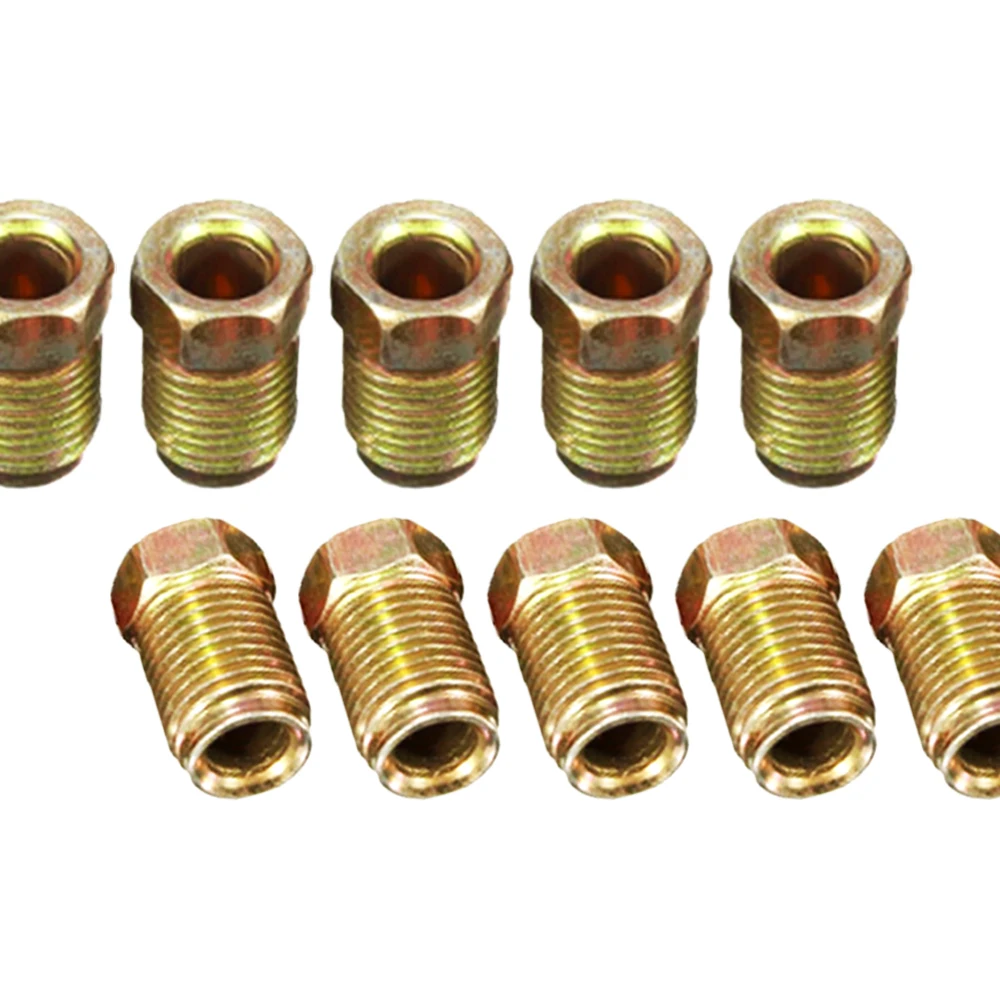 10mm x 1mm Male Short Brake Pipe Screw Nuts for 3/16 Inch Metric Braking Tubes