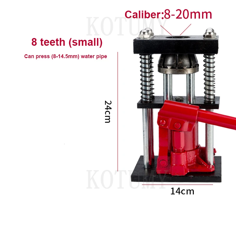 Pipa Selang Manual Alat Crimping Pipa Hidrolik Perangkat Crimping Portabel Semprot Selang Pertanian Bersama Mesin Crimping