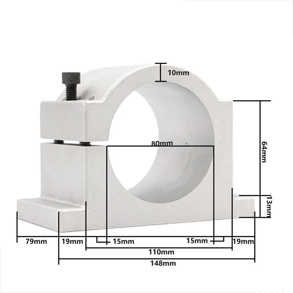 Fresatrice CNC er11 1.5kw 220v/380v motore mandrino CNC raffreddato ad acqua 65mm Kit pompa acqua supporto mandrino