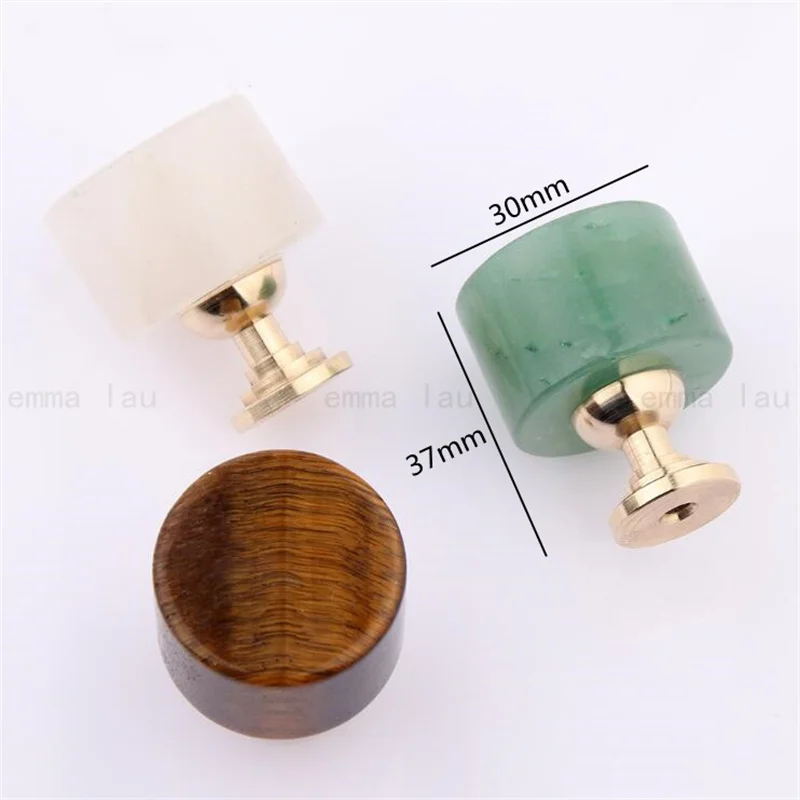 Brass Crystal Knob and Handle Cabinet Door Hardware Knobs Cupboard Single Hole Colored Handles