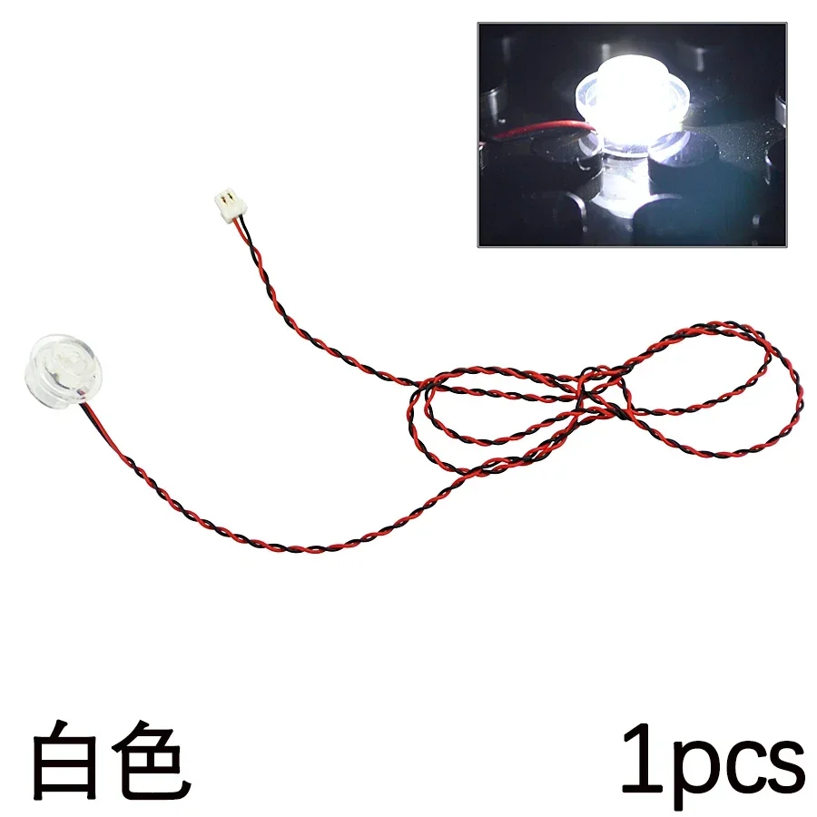 MOC Round LED Flash Light Building Block Pin Stripline Lamp Toy