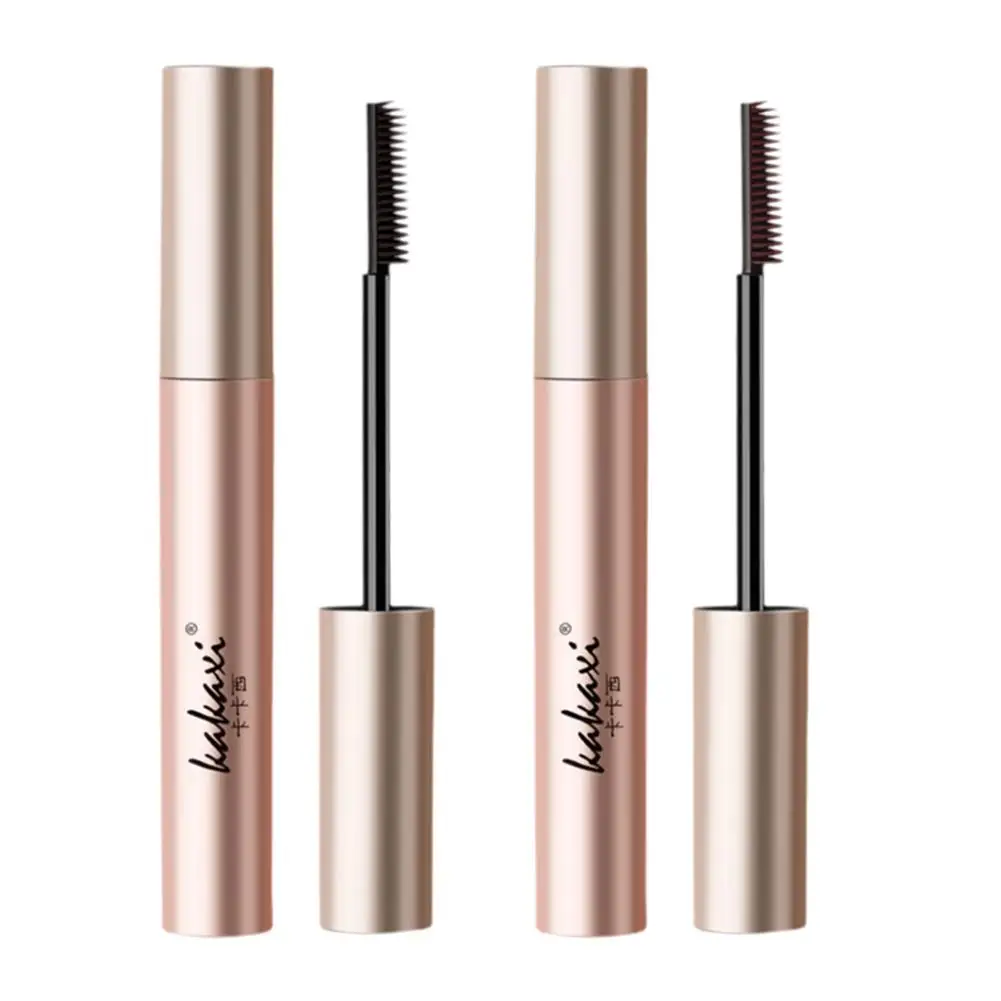 InjFibre-Mascara à friser noir pour femme, brosse ultra-fine, extension des yeux, imperméable, marron, cosmétique, Q8U8