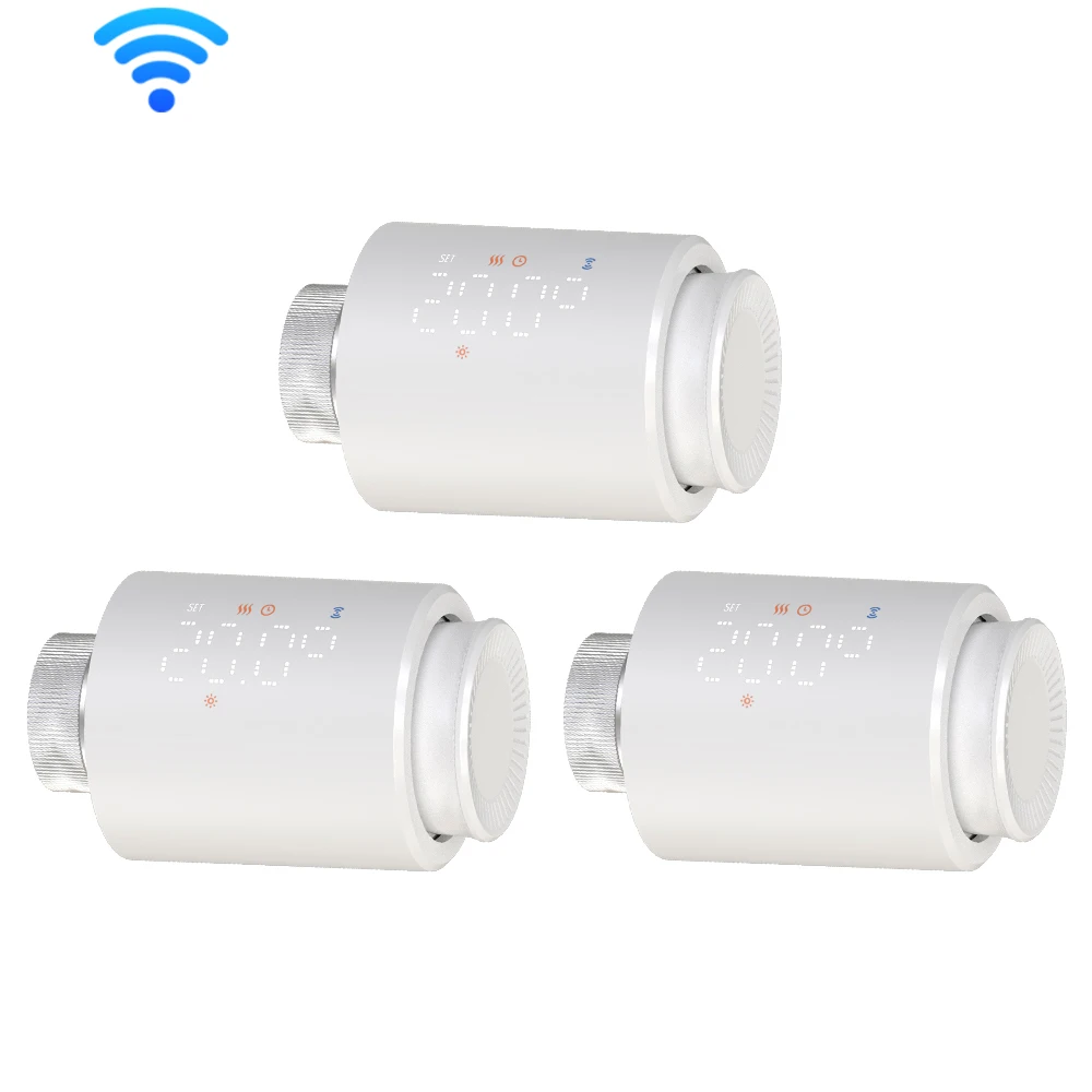Slimme Wifi/Zigbee Trv Thermostaat Tuya Radiator Thermostatische Klep Programmeerbare Controller Actuator Alexa Google Voice Control