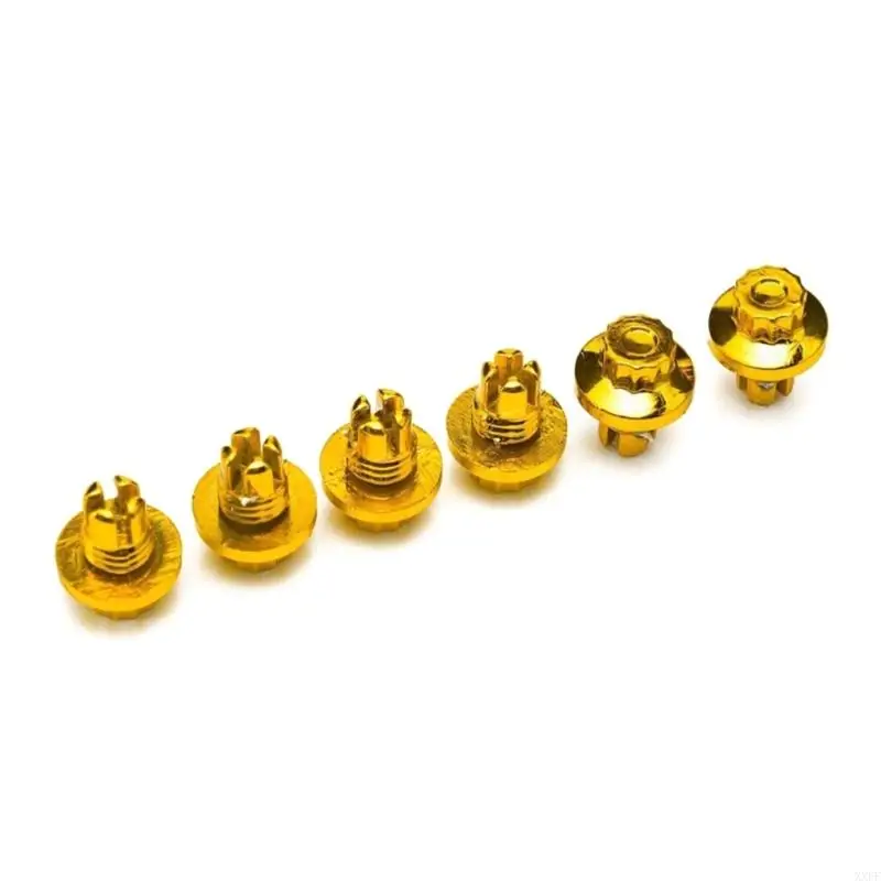 XXFF Wheel Rivets Set of 10, for 6.8mm/0.27inch Hole Replacement Rivets Plastic Car Tire Decorations