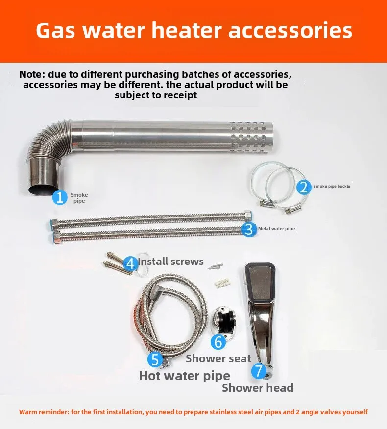 سخان مياه يعمل بالغاز ممتاز سعة 6 لتر لعام 2025 - دش ساخن فوري من البروبان (استخدام خارجي/سيارة، مبادل حراري نحاسي، معتمد من CE)
